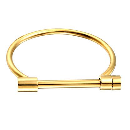 D Shape Bar Bangle