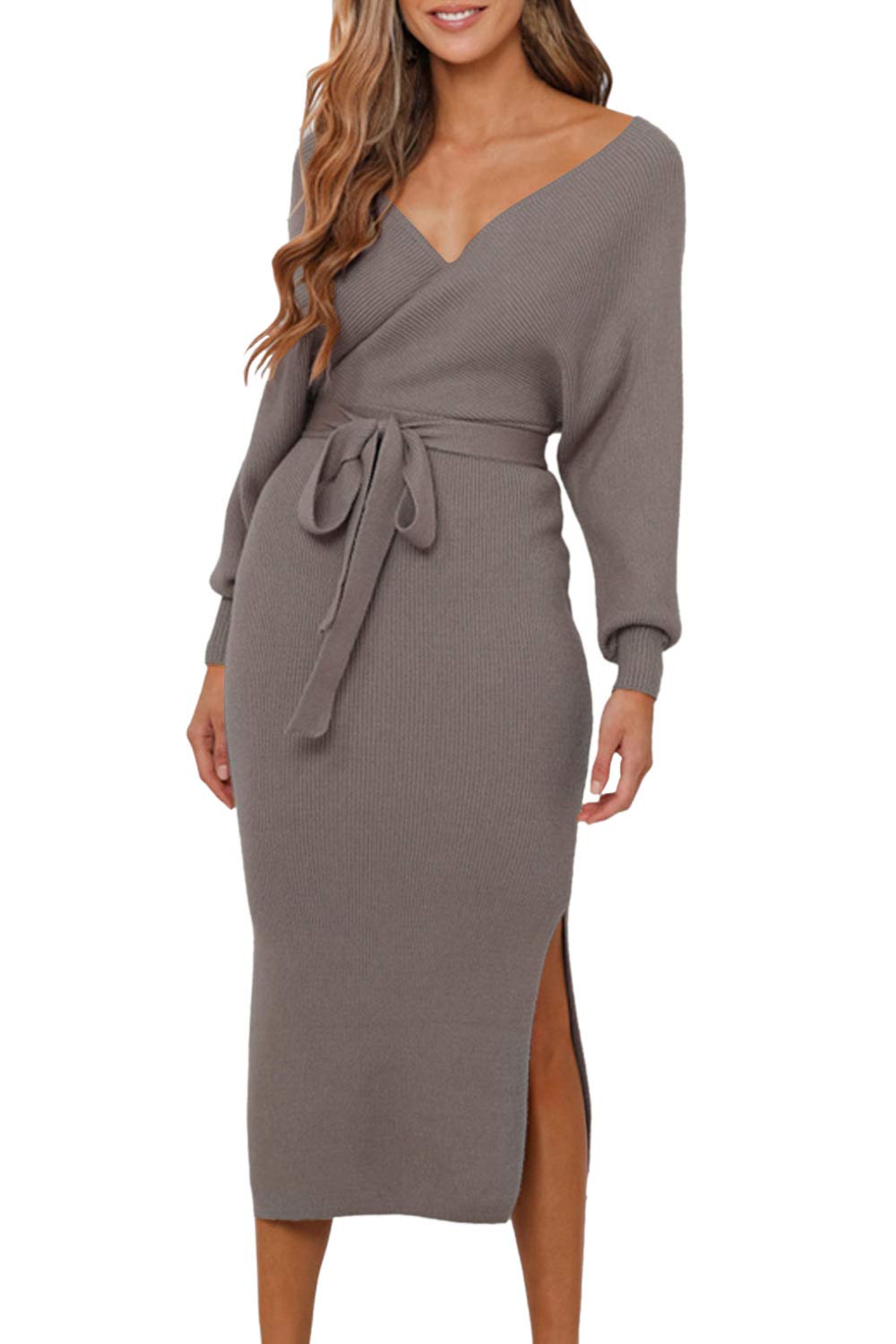 Bodycon Belted Wrap Dress