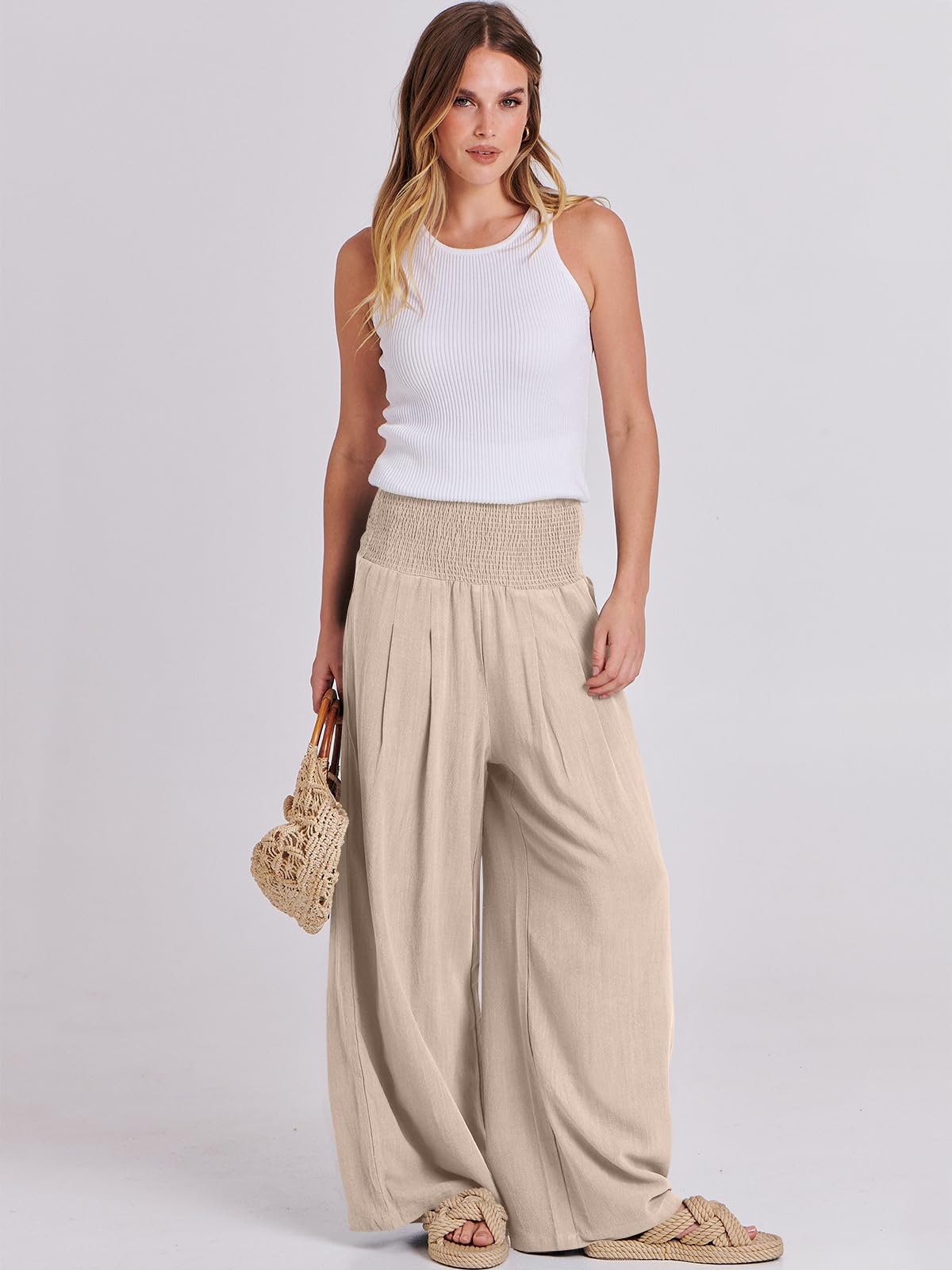 Linen Palazzo Pants