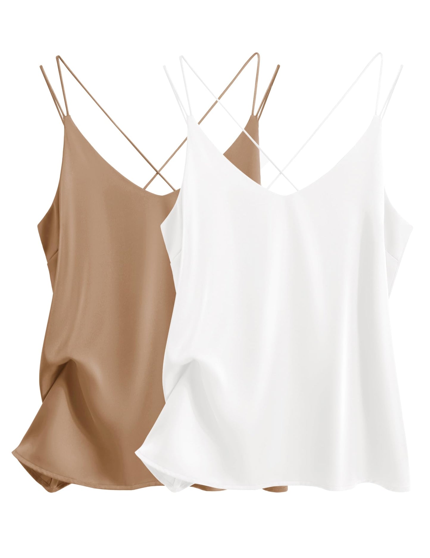 2-Pack Silk Satin Camisole