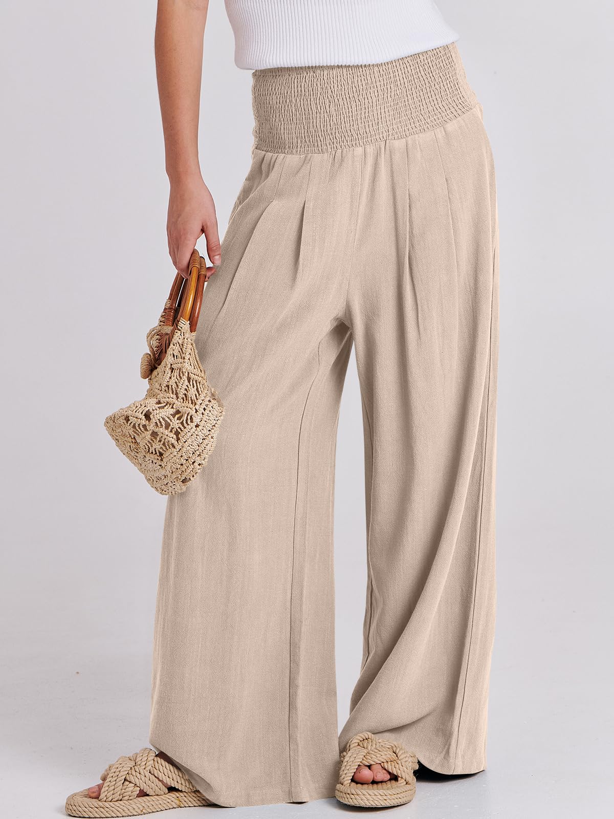 Linen Palazzo Pants