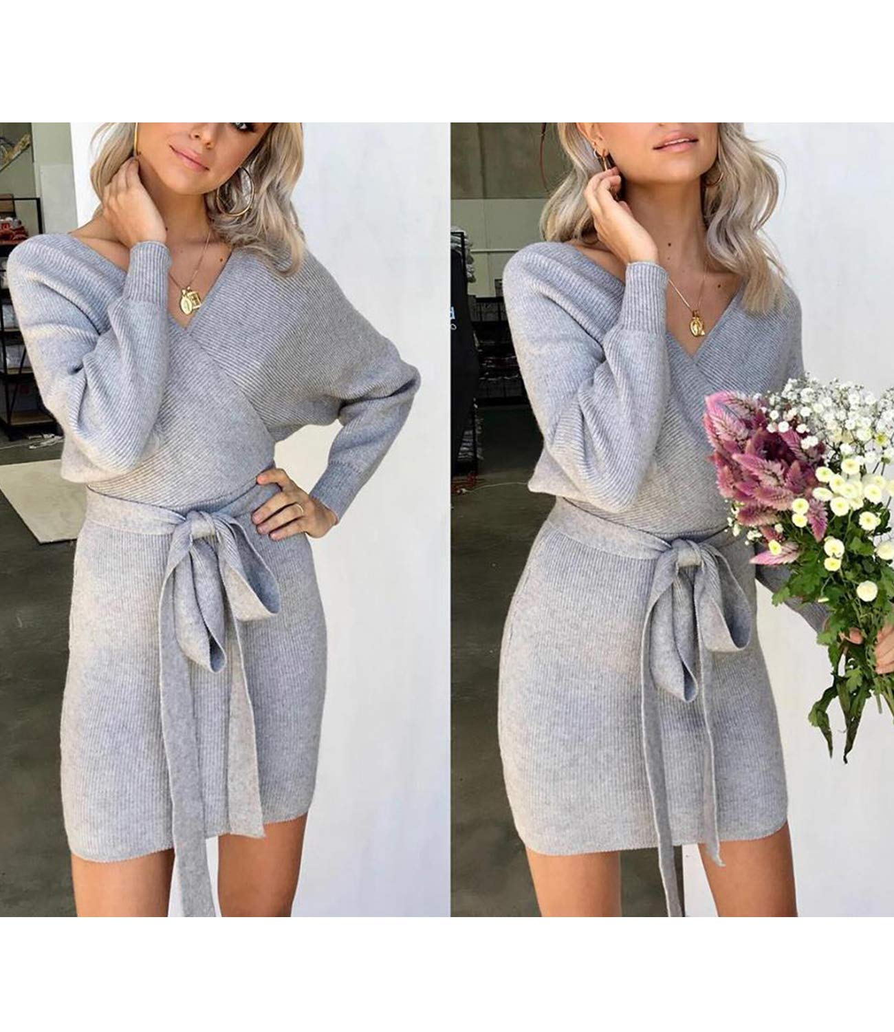 Knit Sweater Mini Dress