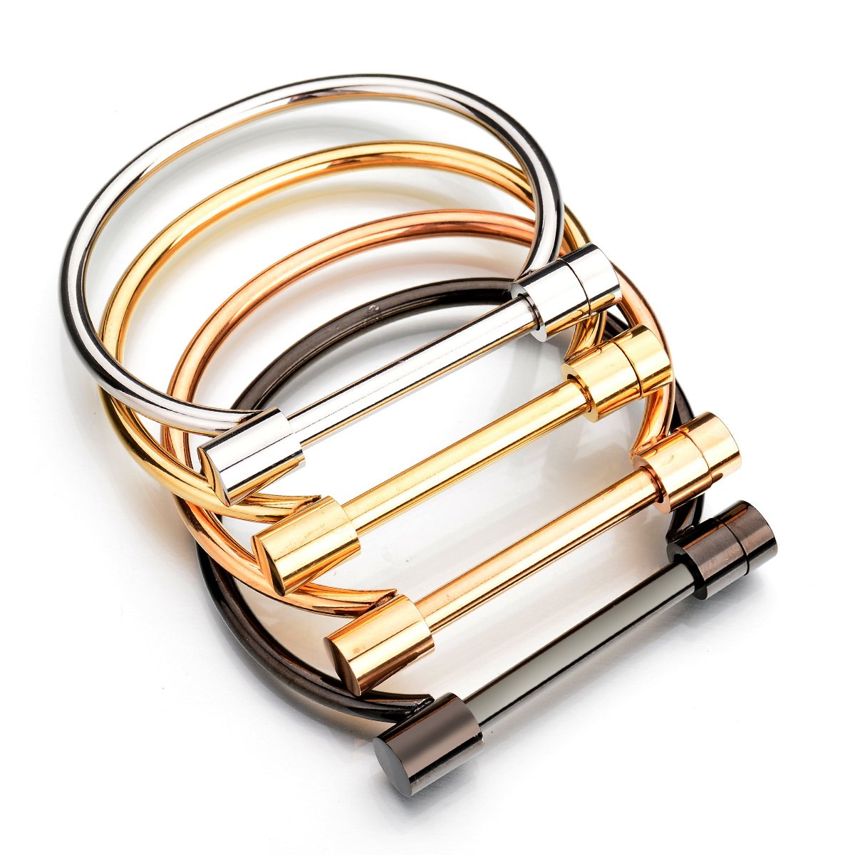 D Shape Bar Bangle