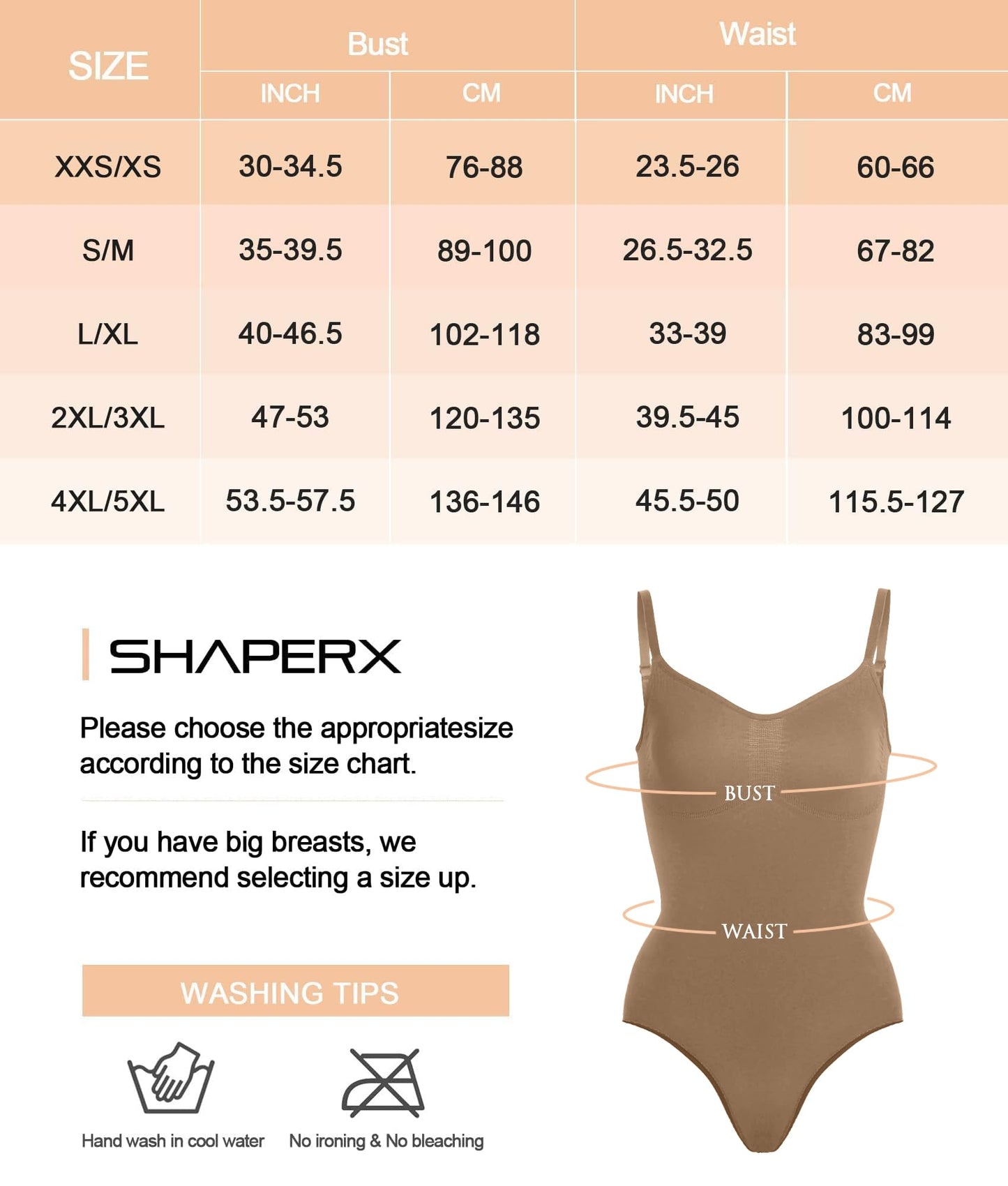 SHAPERX Bodysuit for Women Tummy Control Shapewear Seamless Sculpting Thong Body Shaper Tank Top,SZ5215-Brown-XXS/XS