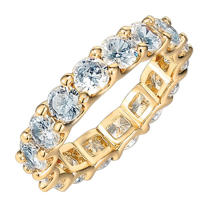 Gold Plated Rings Cubic Zirconia