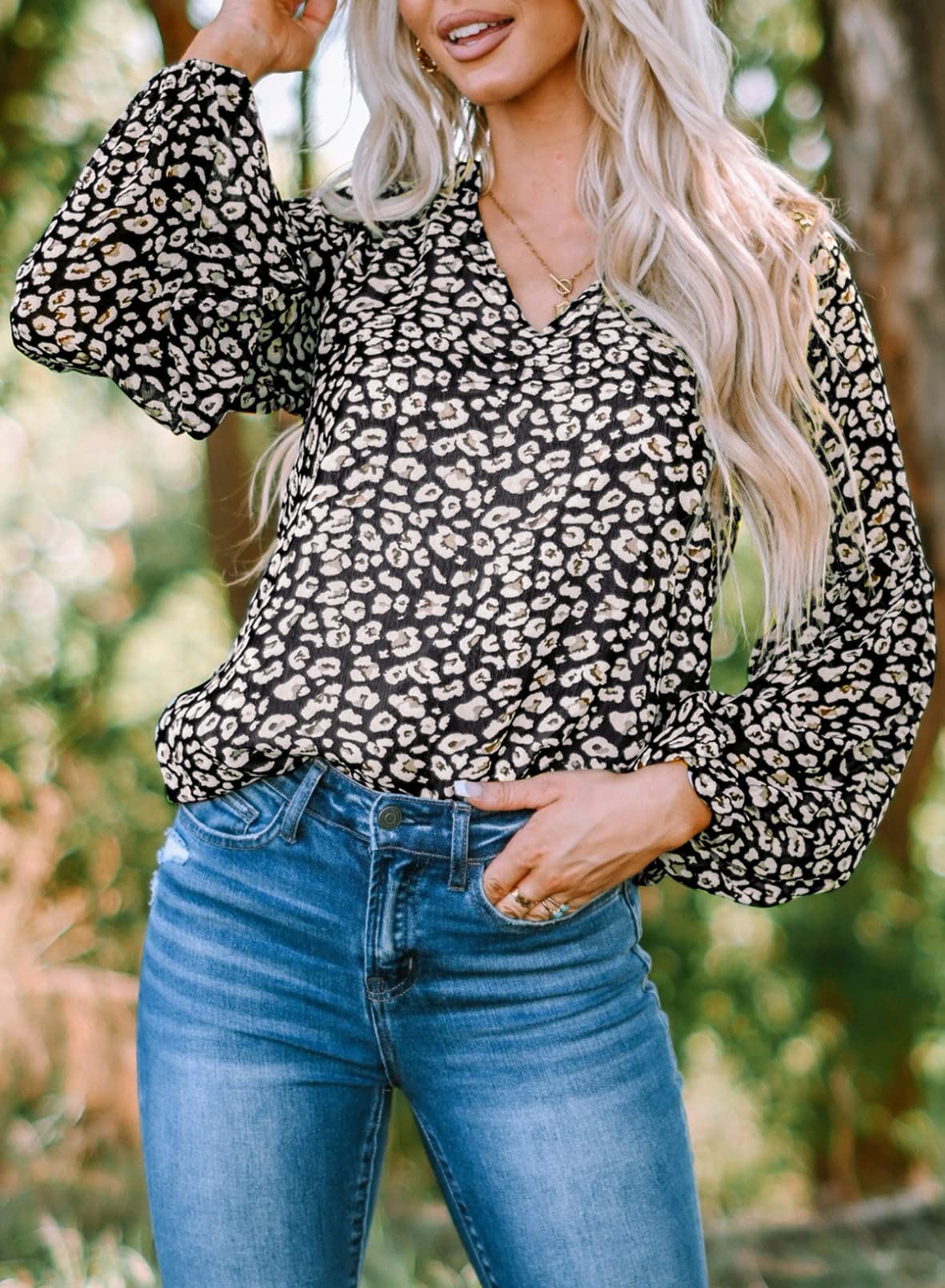 Boho Blouse V Neck