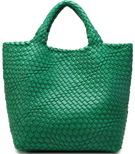 Woven Green Tote